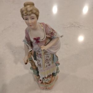 Arnar Kalk Crossed Arrows Vintage Porcelain 18 TH Century  Style Figurine